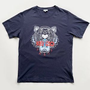 Dark Blue Kenzo Tiger Tshirt